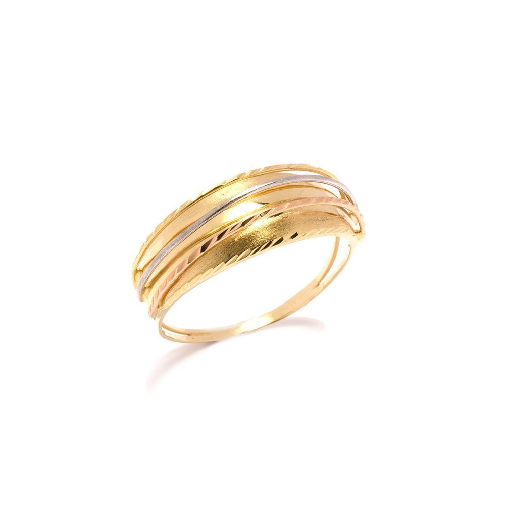 Anel  Fios em Ouro 18 Kilates - 24012